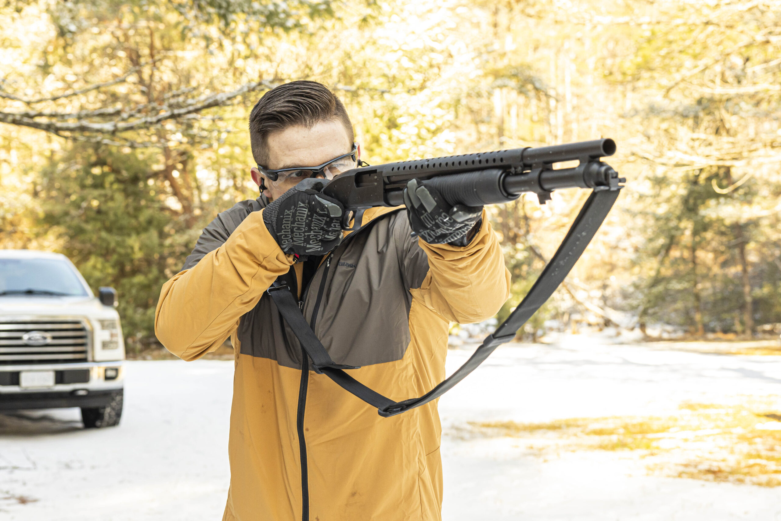 Mossberg 590 and Remington 870 pump shotguns